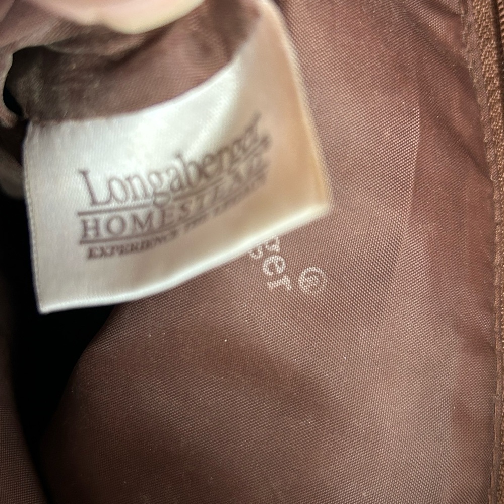 Longaberger Paisley Tote - Yellow and Brown - Picture 6 of 10